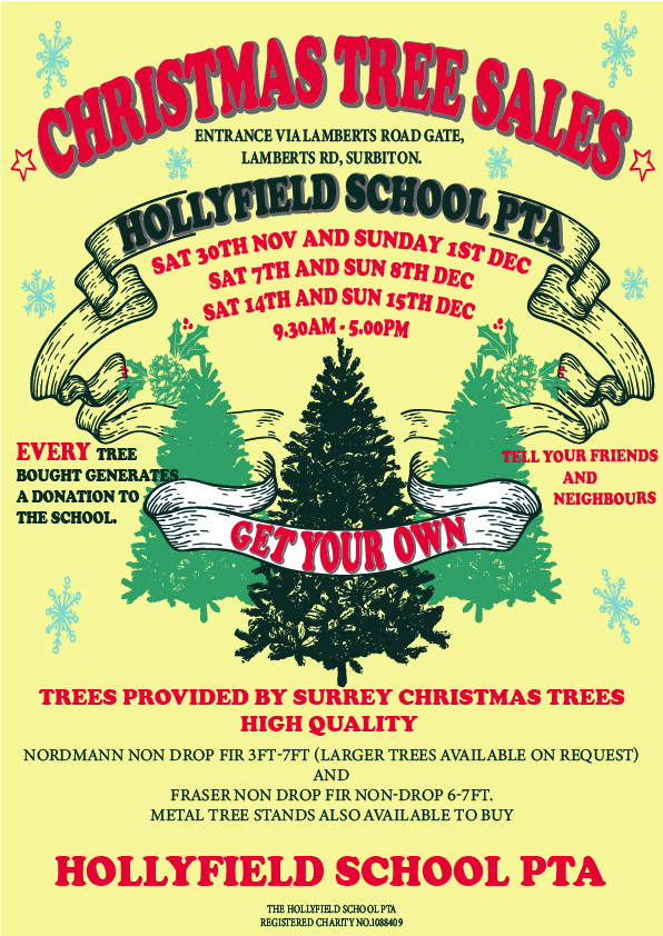 Christmas Tree Sale at Hollyfield School, Surbiton