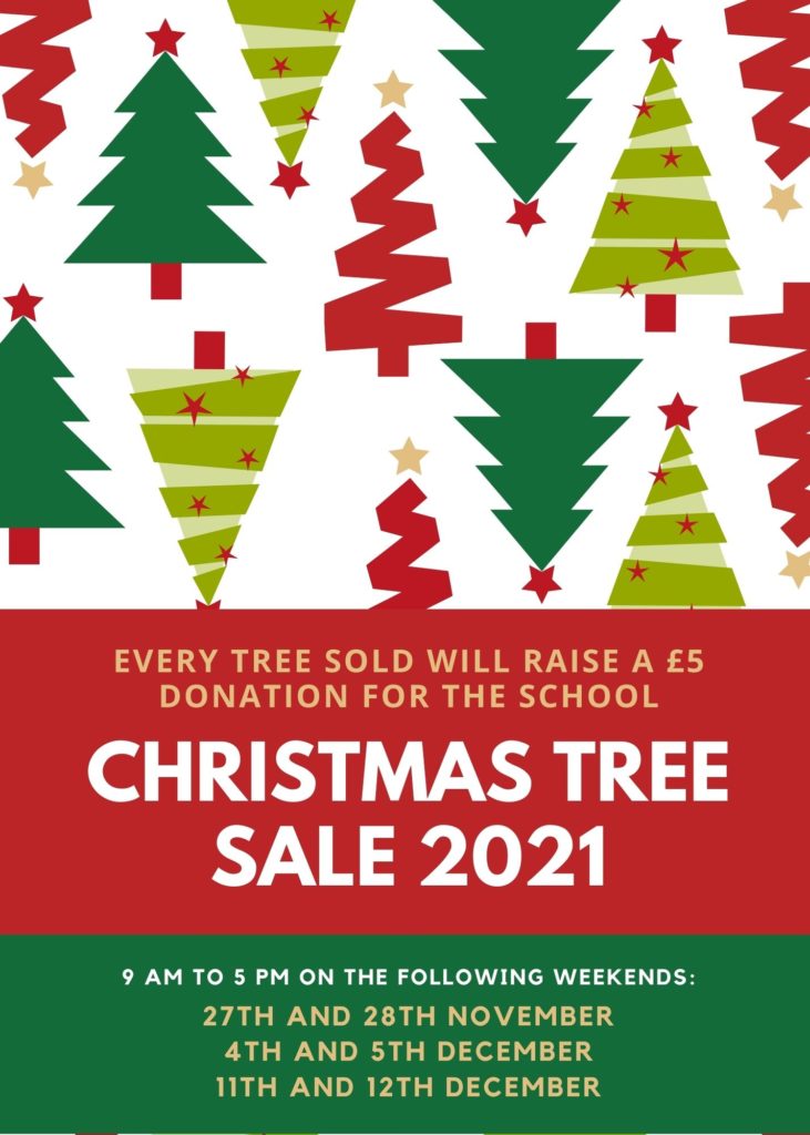 Christmas Tree Sale, Surbiton, Hollyfield School 2021